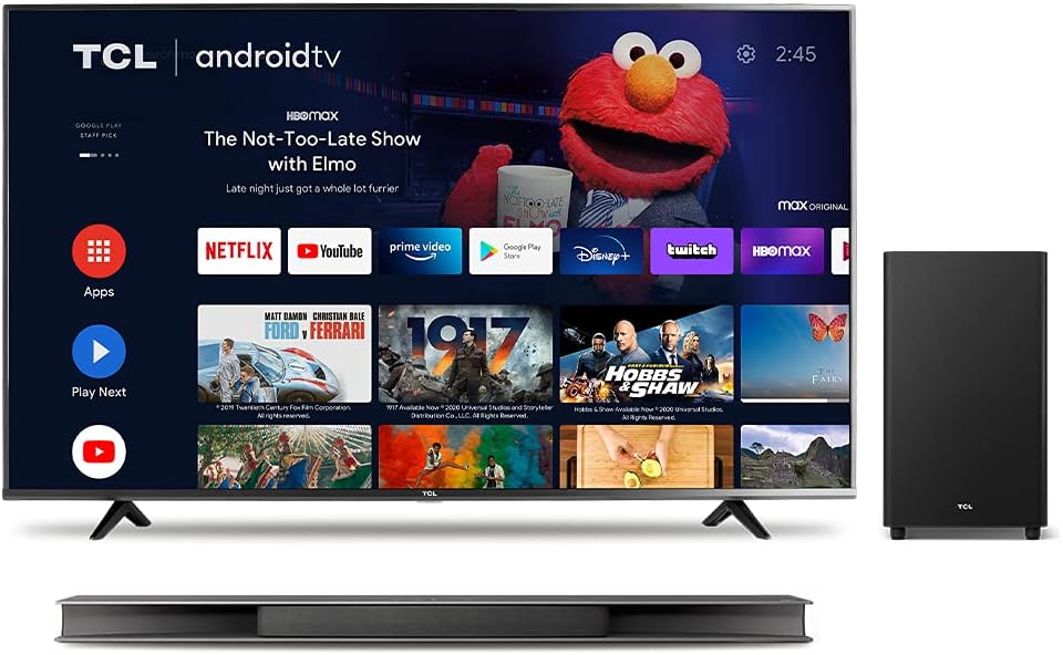 TCL 4 Series 55" 4K UHD HDR Smart Android TV