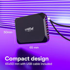 Crucial CT2000X9SSD902 2TB X9 Portable SSD 1050MB/s