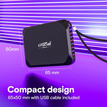 Crucial CT2000X9SSD902 2TB X9 Portable SSD 1050MB/s