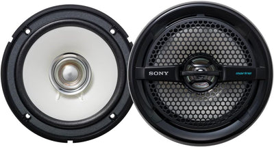 Sony XSMP1611B 6.5" Dual Cone Marine Speakers Black