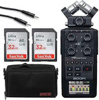 Zoom H6 All Black Recorder Bundle + Accessories
