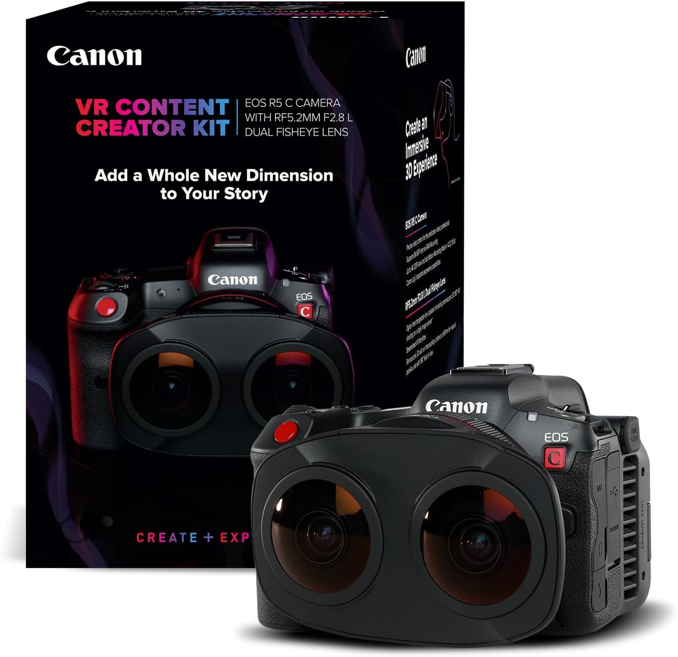 Canon EOS R5C VR CREATOR KIT - Full-Frame 3D VR Video