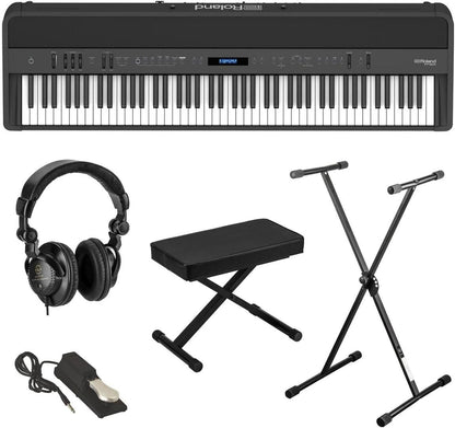 Roland FP 90X 88-Key Black Digital Piano Bundle