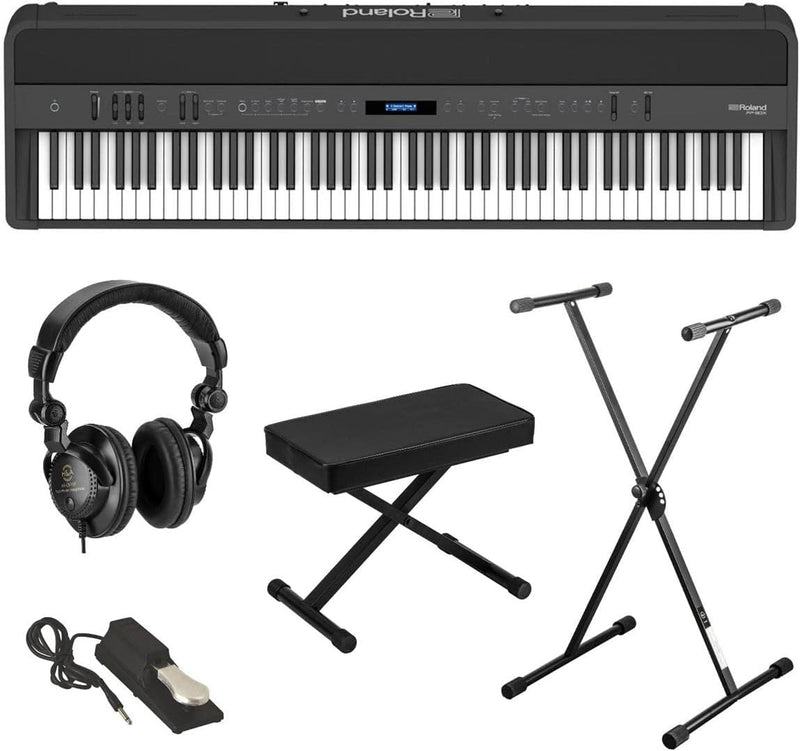 Roland FP 90X 88-Key Black Digital Piano Bundle — main product image