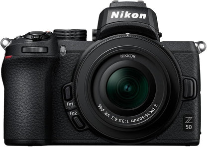Nikon Z50 Mirrorless Camera 16-50mm Lens Kit Bundle