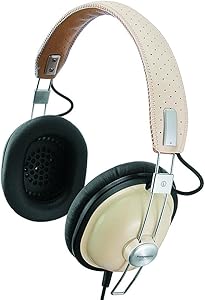 Panasonic RP-HTX7-C1 Retro Stereo Headphones (Cream) — main product image