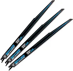 Spyder 200306 Bi-Metal 9" Reciprocating Saw Blades 3-Pack