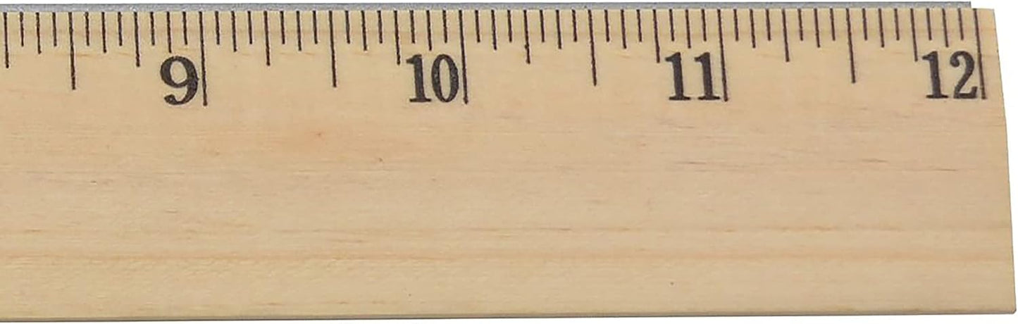 Westcott 10381 12 Inch Wooden Ruler