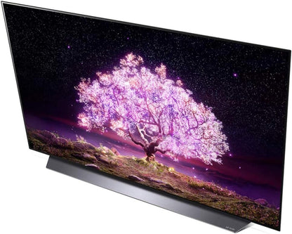 LG OLED77C1PUB 77-Inch 4K Smart OLED TV Bundle