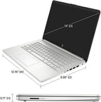 HP 14-dq Celeron 4GB 256GB Student Laptop Bundle