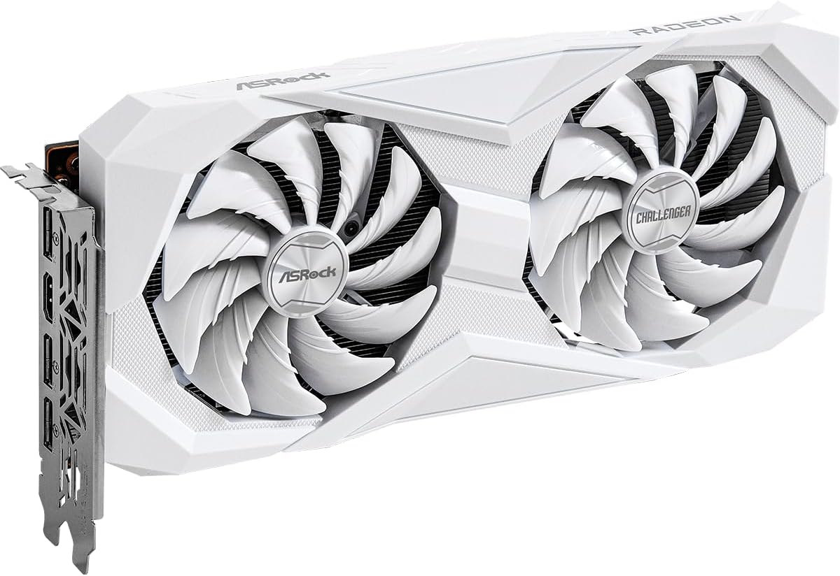 ASRock RX6600 CLW 8G Challenger White Graphics Card