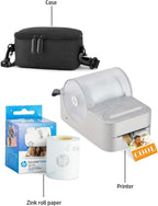 HP AMZHPPANK1W Sprocket Panorama Portable Photo Label Printer Bundle