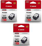Canon 243 PG-243 Black Ink Cartridge 3-Pack