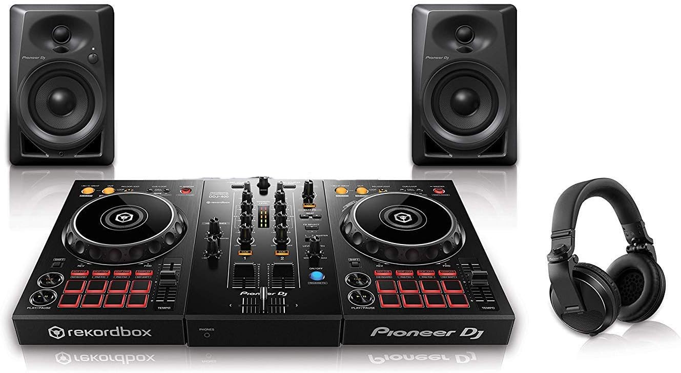 Pioneer DJ DDJ-400 Pro DJ Bundle with Speakers & Headphones