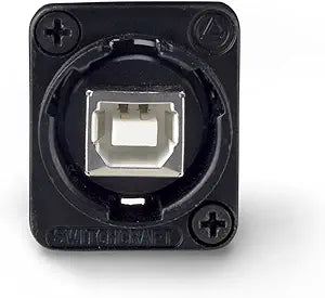 Switchcraft EHUSBBABX USB-B to USB-A Panel Mount Jack — main product image