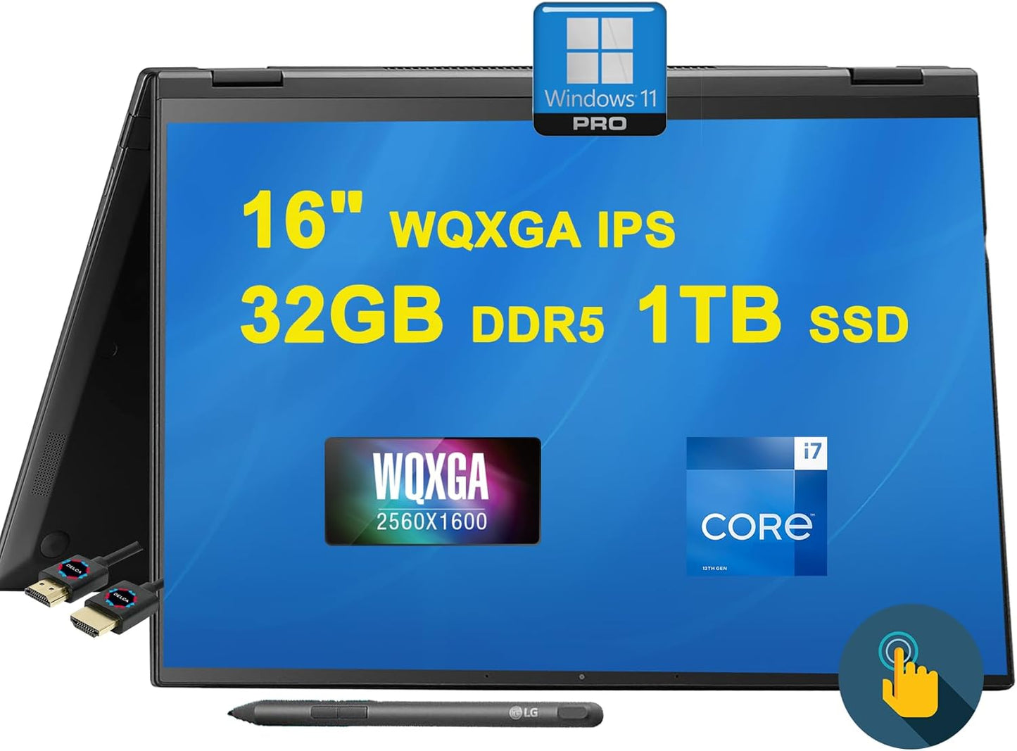 LG Gram 16 I7 2-in-1 Touchscreen Laptop