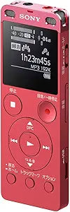 Sony ICD-UX560F P 4GB Digital Voice Recorder Pink