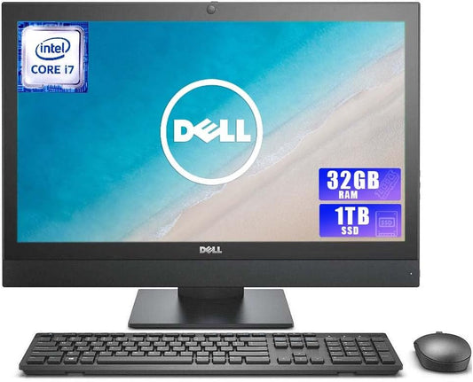Dell OptiPlex 5250 21.5" AIO Desktop - i7, 32GB, 1TB SSD, Win 10 Pro (Renewed)