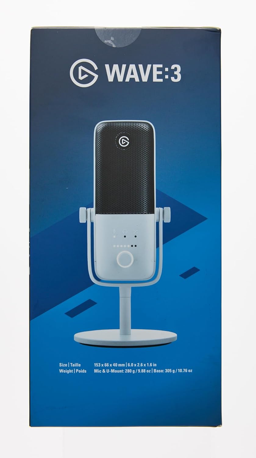 Elgato 10MAB9911 Wave:3 White USB Condenser Microphone