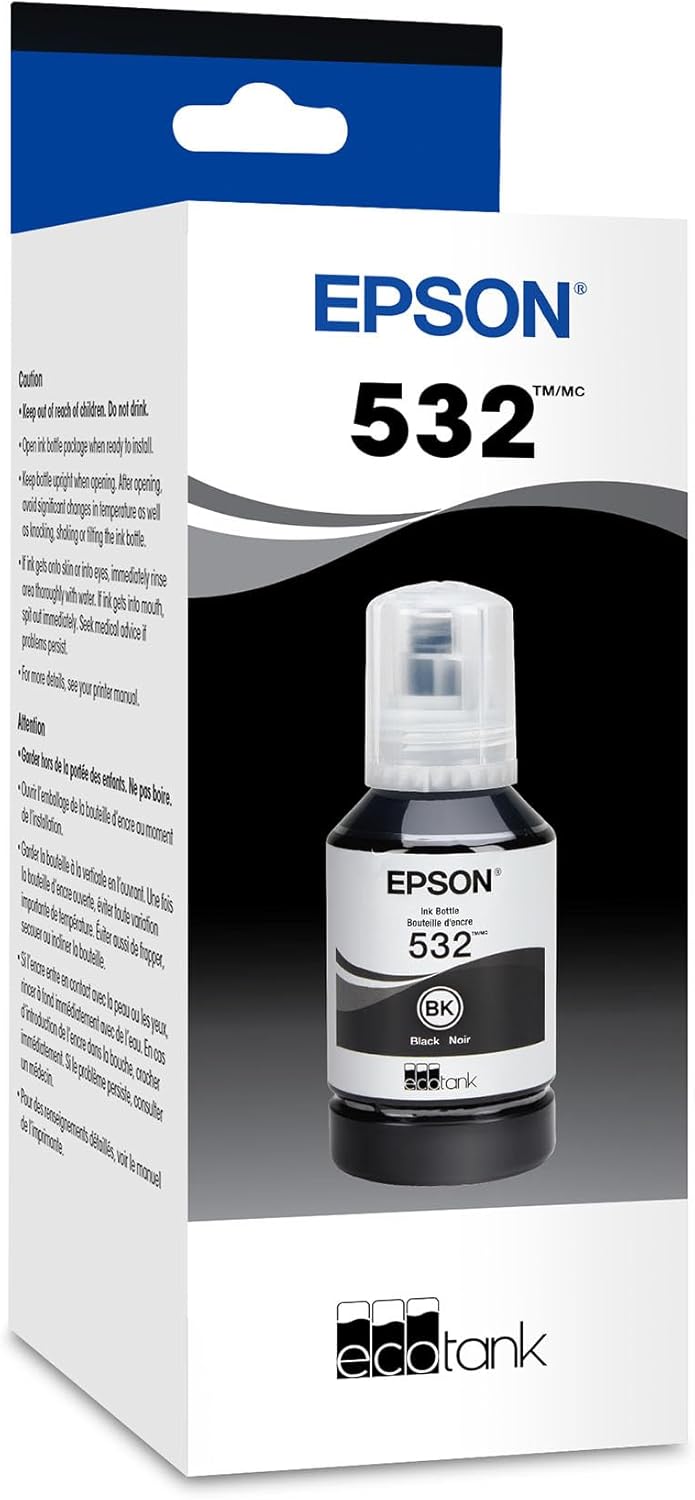 Epson T532120-S 532 EcoTank Black Ink Bottle — main product image
