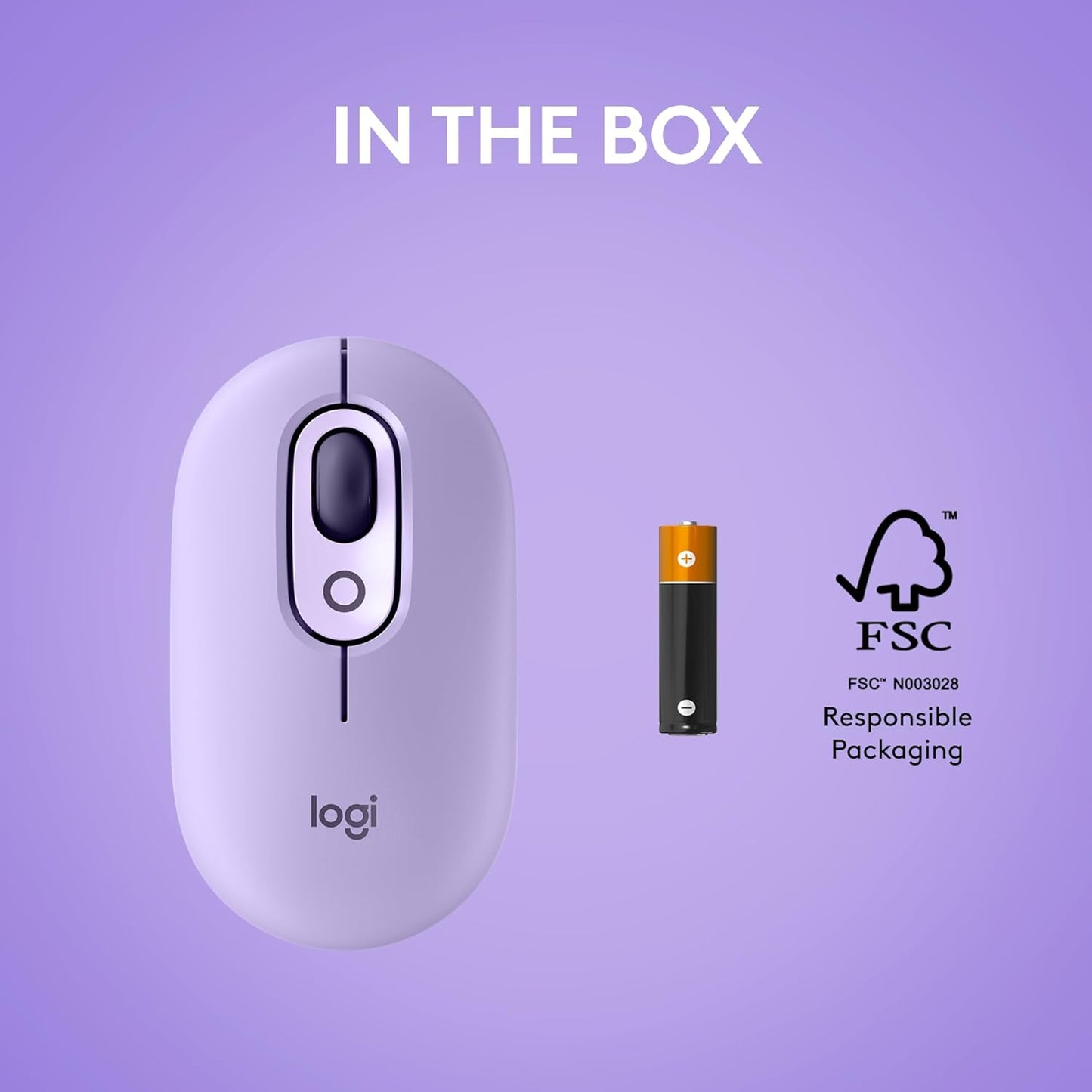 Logitech 910-006624 POP Wireless Mouse - Cosmos