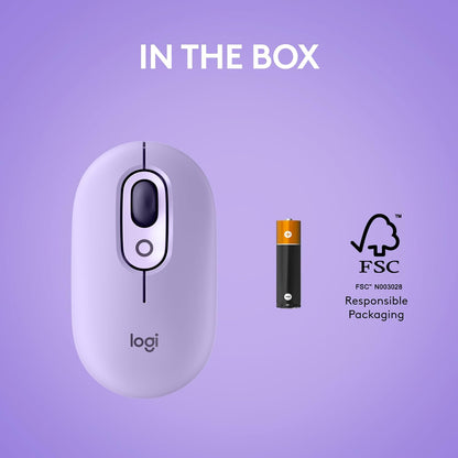 Logitech 910-006624 POP Wireless Mouse - Cosmos