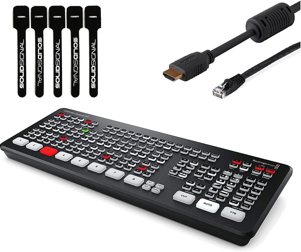 Blackmagic Design ATEM Mini Extreme ISO - Live Stream Switcher Bundle