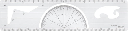 Westcott SW-51 6-Inch Protractor Ruler