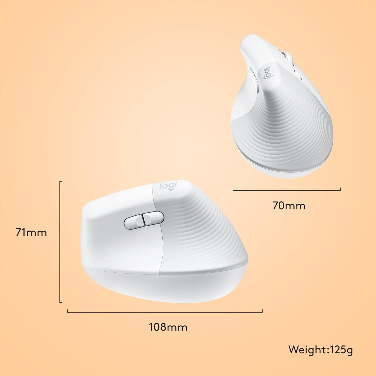 Logitech 910-006471 Lift Mac Wireless Ergonomic Mouse