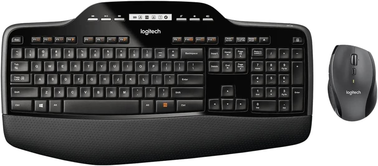 Logitech MK710-RB Wireless Keyboard and Mouse Combo (Renewed)