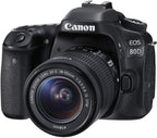 Canon EOS 80D DSLR Camera 18-55mm Lens Bundle