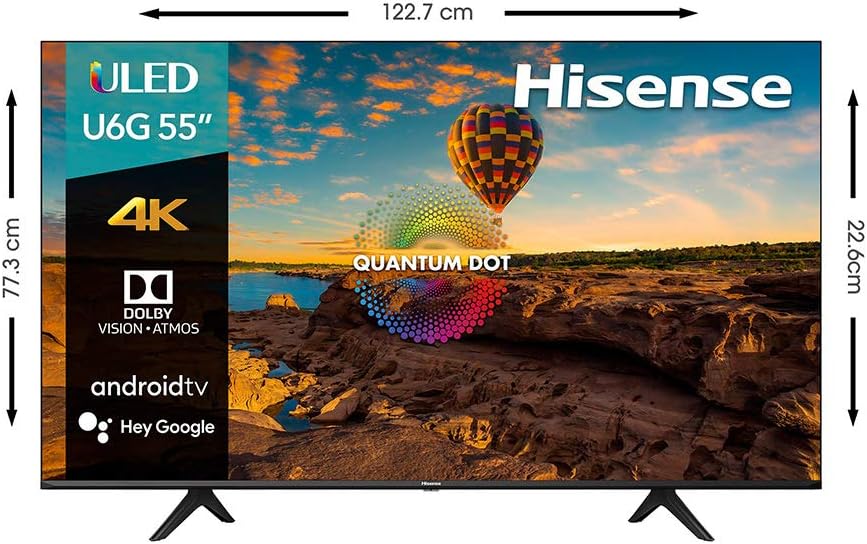 Hisense 55U6G 55-Inch Quantum ULED 4K Android TV