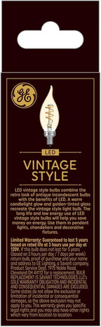 GE 36488 Vintage Style LED Light Bulb - 25W Amber