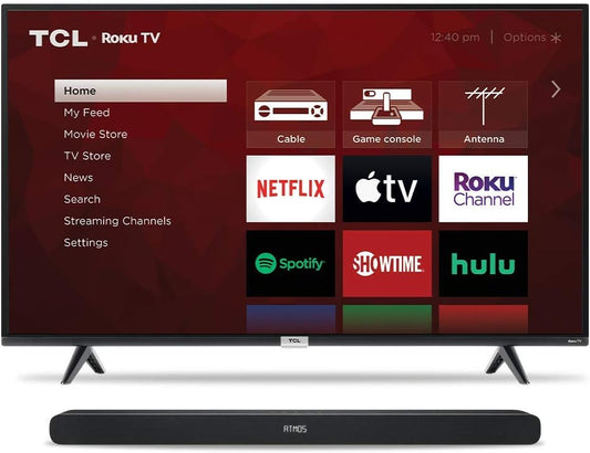 TCL 50" 4K TV & Alto 8i Sound Bar Combo
