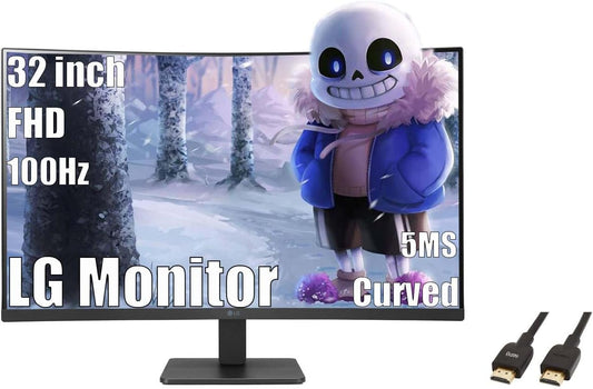 LG 32 inch Curved Monitor FHD 100Hz FreeSync