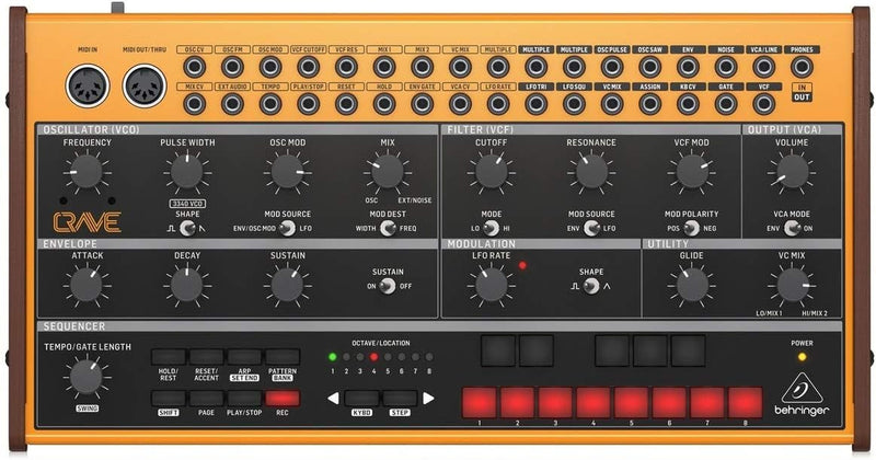 Behringer CRAVE Analog Semi-Modular Synthesizer — main product image
