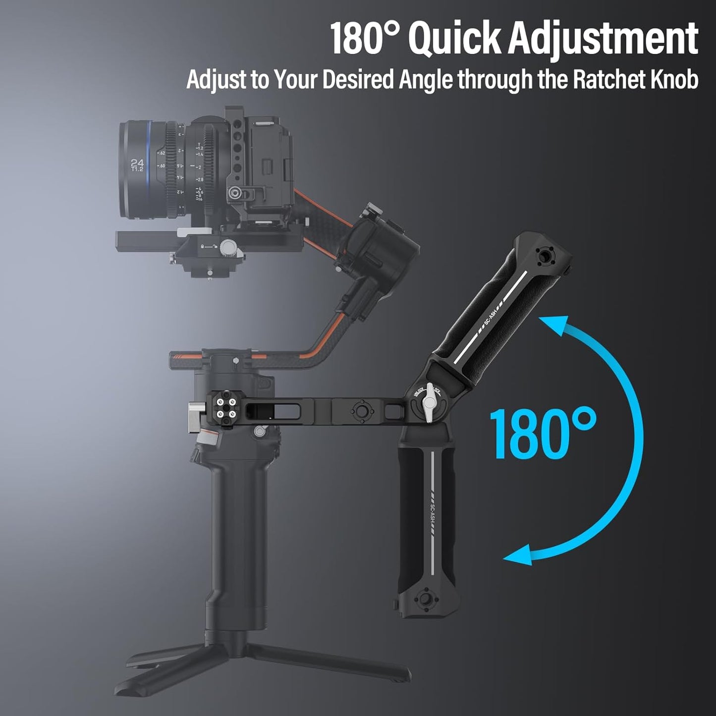 Sirui Sling Handgrip Adjustable NATO Clamp, DJI Gimbal Accessory