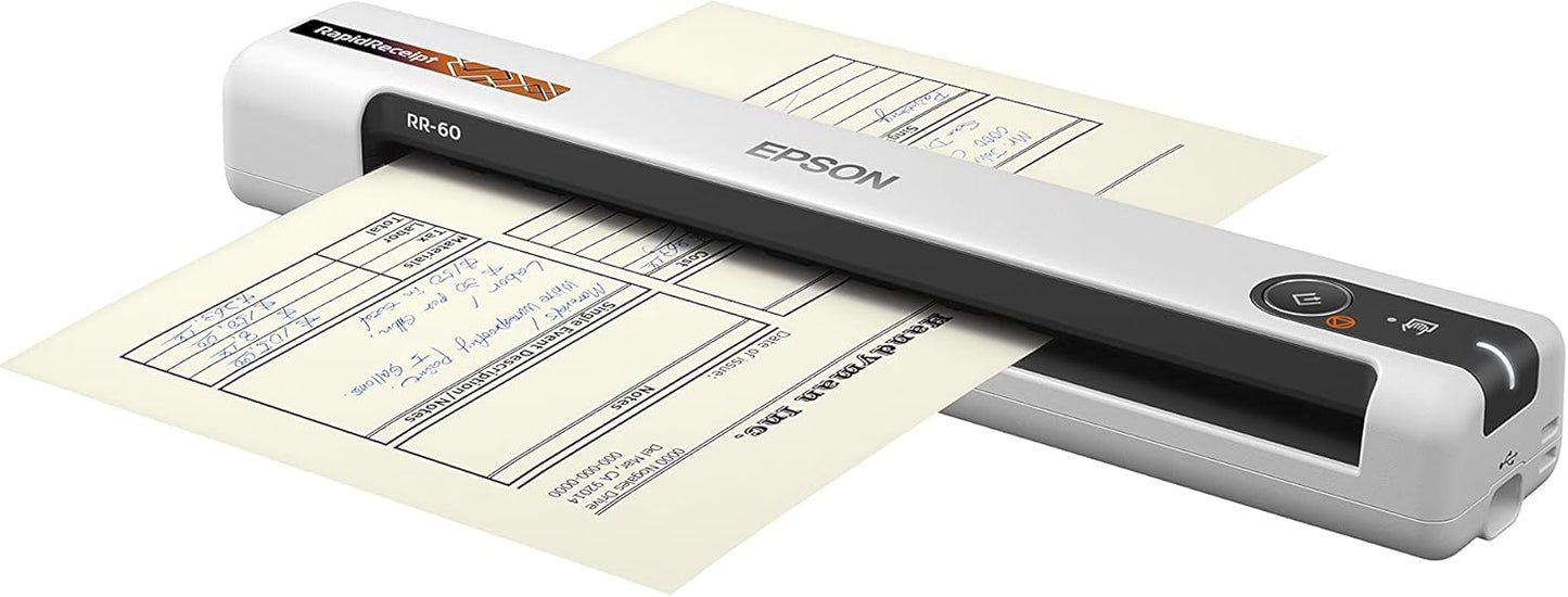 Epson B11B252204 RapidReceipt RR-60 Mobile Document Scanner