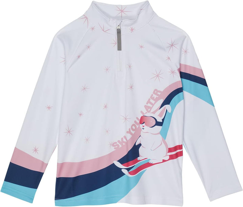 Spyder Bitsy Reflect Zip T-Neck - Girl's — main product image