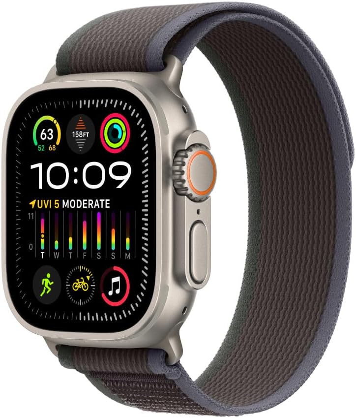Apple Watch Band - Trail Loop (49mm) - Blue/Black - M/L
