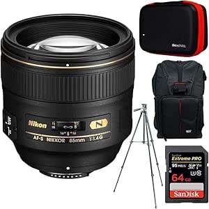 Nikon 85mm f/1.4G AF-S Portrait Lens Bundle