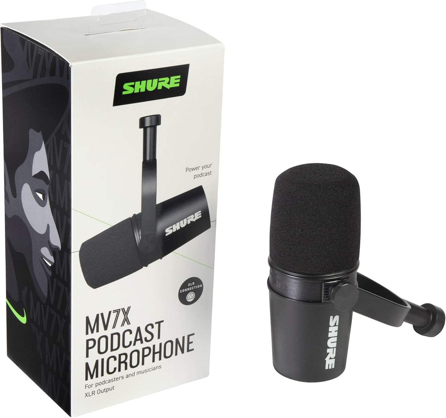 Shure MV7X XLR Dynamic Microphone for Podcasting