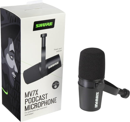 Shure MV7X XLR Dynamic Microphone for Podcasting