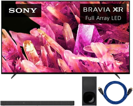 Sony BRAVIA XR X90K 4K TV Bundle: Soundbar, HDMI Cable