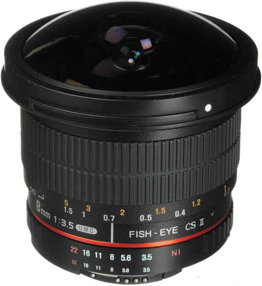 Rokinon HD8M-N 8mm f/3.5 HD Fisheye Lens