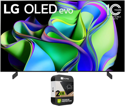 LG CRTE99LGOLED48C3PUA 48" OLED TV (Renewed) + Protection