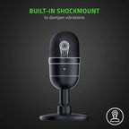 Razer RZ19-03450100-R3U1-cr Seiren Mini USB Streaming Microphone Black Renewed