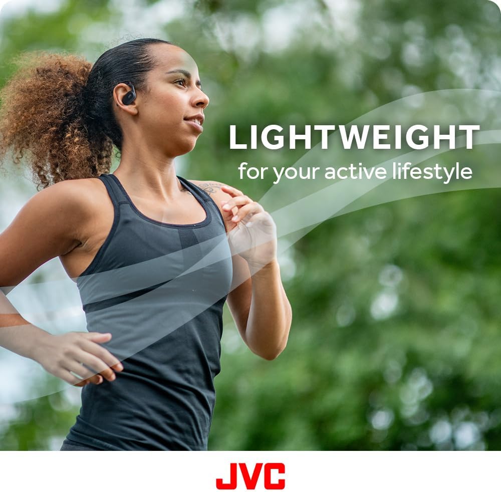 JVC HANP40T Open Ear Wireless Earbuds Bluetooth 5.4 Black