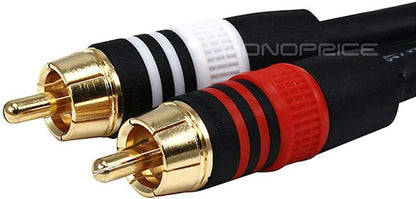 Monoprice 105597 Premium 3.5mm to 2 RCA Audio Cable