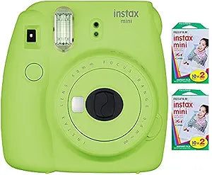 Fujifilm E2FJFMINI9G: Instax Mini 9 Lime Green Camera + Film Pack